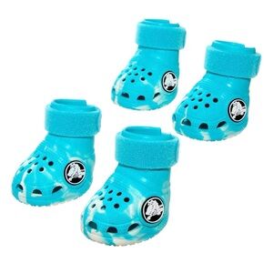 BARK Dog Crocs, Aqua, Medium